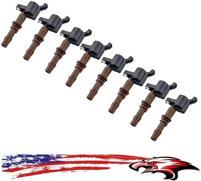 Conjunto de 8 bobinas para Expedition Navigator 08-14 Explorer Mustang F-150 F-250 08-10 - Imagem 1 de 4