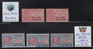 WC1_33120 OFICINAS ITALIANAS: IMPERIO TURCO.Stock 1908-10 Espresso.Sc.E1-E2.MH-MLH - Imagen 1 de 1