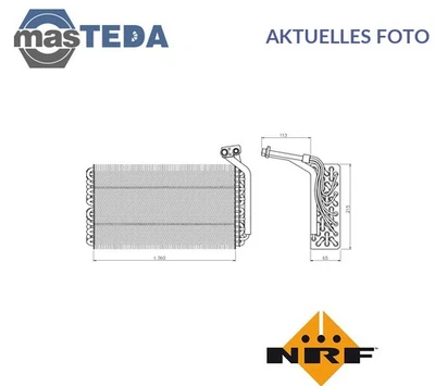 36136 VERDAMPFER KLIMAANLAGE NRF FÜR FIAT SCUDO,ULYSSE 2L,1.9L,1.6L,2.1L,1.8L - Image 1 of 4