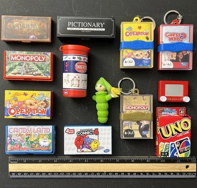 Мини Игры для Путешествий Лот из 13 Hasbro Uno Ouija Монополия Операция Candyland и Другое - Изображение 1 из 2