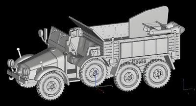 New 3D Printed 1/72 Hungarian Krupp Protze 44M Military Truck Unpainted - Image 1 of 4