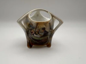 Antiker Königlicher Bayreuth Zahnstocherhalter Blumenvase Marinezeit Szene - Bild 1 von 16