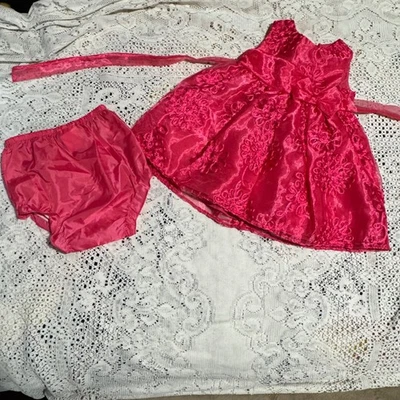 Vestido Bebé Niña Raras Ediciones con Conjunto Florero Rosa Floral 12 Meses Foto 1 de 4