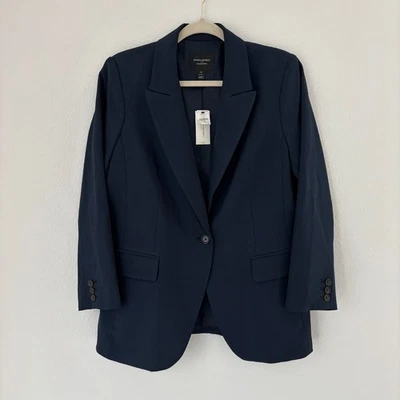Новый Banana Republic Blazer куртка женщин миниатюрный 14P синий скульптурный эластичной 473771 - Изображение 1 из 4