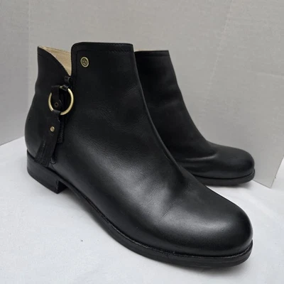 Botines Spenco Orthotic Abbey Talla 9.5 D Cuero Negro Cremallera Lateral City Classic Foto 1 de 4