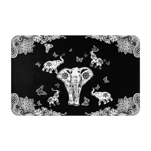 20X32 Elephant Carpet Playmat Rug, Non-Slip Soft, Front Door Mat, Entrance Rug - Picture 1 of 9