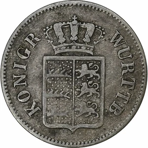 [#1116425] German States, WURTTEMBERG, Wilhelm I, 6 Kreuzer, 1844, Silver, EF - Picture 1 of 2