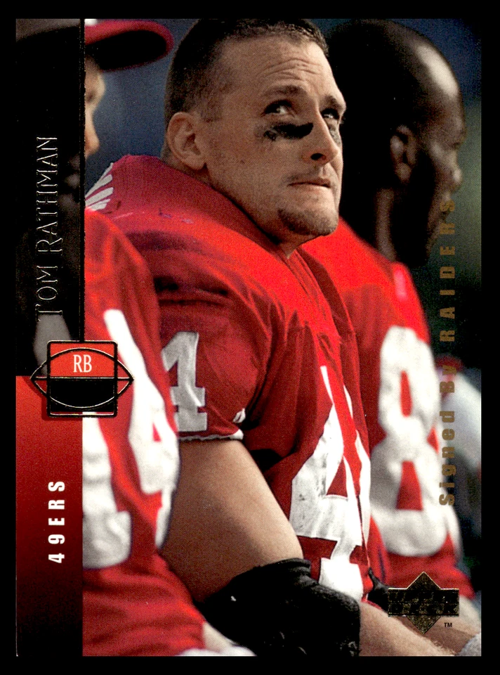 1994 Upper Deck Tom Rathman #85 Los Angeles Raiders NFL - Image 1 of 2