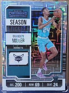 Brandon Miller 2023-24 Contenders - Season Ticket Mojo RC Rookie Card Hornets - Picture 1 of 2