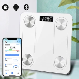 Smart Digital Bathroom Body Fat Scale 180KG Bluetooth Scales Weight BMI Water AU - Picture 1 of 12