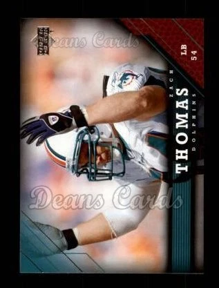 2005 Upper Deck #102 Zach Thomas Dolphins HOF Texas Tech 8 - NM/MT - Image 1 of 1