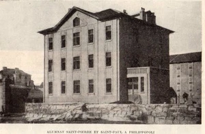 IMAGE 1927 PRINT BULGARIE PLODIV PHILIPPOPOLI ALUMNAT ST PIERRE ET ST PAUL - Picture 1 of 1