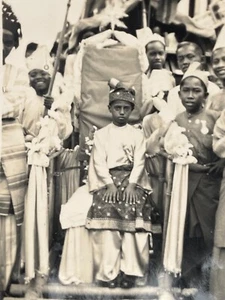 MALAY CHILD PRINCE, PERHAPS? SINGAPORE 1935 PHOTOGRAPH - Picture 1 of 2