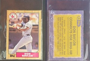 1981 - 1993 Topps Wax Box Bottom Cards Panel Cut Jumbo Master Photo * You PICK *