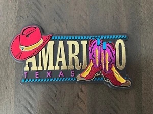 Amarillo Texas Vintage Refrigerator Magnet 4 x 1.5" - Picture 1 of 2