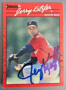 1990 Donruss #503 Jerry Kutzler Autographed Chicago White Sox Card - Signed - Picture 1 of 2