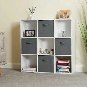 Faltbare Aufbewahrungsbox zusammenklappbar Leinwand Schublade Organizer Stoff Würfel Spielzeug Tuch - Bild 1 von 17