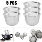 Convenient Stainless Steel Tea Infuser Strainer For Teapot Brewing 5Pcs