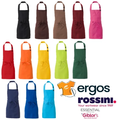 GIBLOR'S Grembiule LATINA Unisex Chef Cuoco Cucina Cameriere Sala Bar Q1H00209 - Immagine 1 di 2