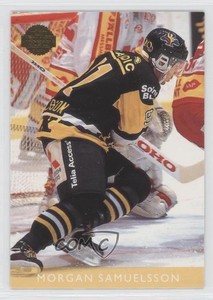 1995-96 Leaf Elit Set Sweden Morgan Samuelsson #12