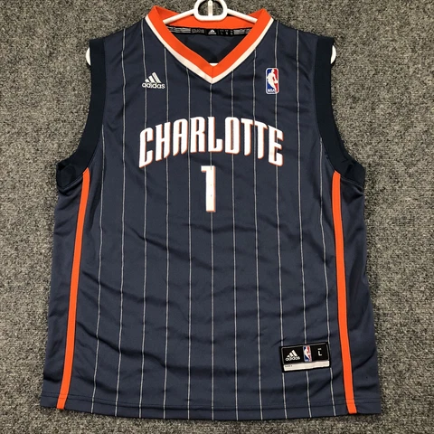 Adidas Swingman Kemba Walker #15 Charlotte Bobcats Jersey Boys Youth L Large Cover