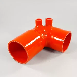 Silicone Air Intake Boot Hose Red For BMW E36 325i 325is 328i 328is M3 2.5L 2.8L - Picture 1 of 2