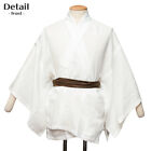 Japanisch Herren Traditionell Kimono Innere Unter Kleidung Juban Weiß Leinen 14