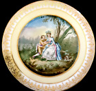 Antique Sevres  Porcelain Plate,Hand Painted  Gold Decoration Made In 1844 As Is