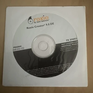 Roxio Creator 9.0 DE Installation CD Disc Vintage 2007 - Picture 1 of 2
