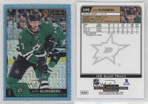 2016-17 O-Pee-Chee Platinum Ice Blue Traxx John Klingberg #106