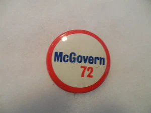 George McGovern Presidential Pin Back Campaign Button 1972 Political Badge '72 - Picture 1 of 2
