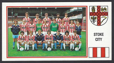 PANINI - FOOTBALL 83 - #245 STOKE CITY, TEAM CARD