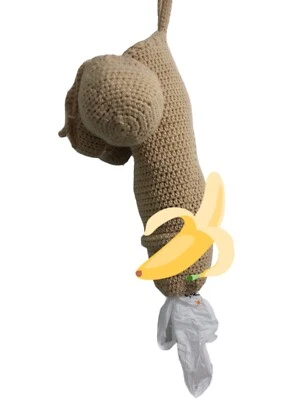 Dispensador de bolsa de plástico dispensador de bolsa de supermercado de pene de ganchillo PEDIDOS PERSONALIZADOS Foto 1 de 4