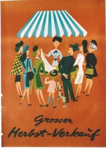 Original vintage poster MARKETPLACE FALL RETAIL SALES c.1950 - Picture 1 of 1