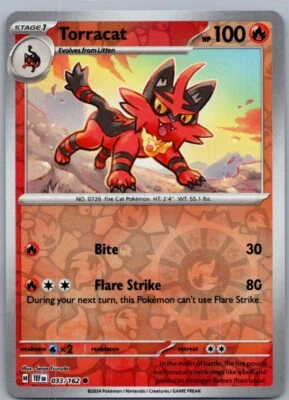 Torracat SV05: Temporal Forces 033/162 Near Mint NM Reverse Holo - Image 1 of 2