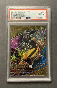2019 Devin Bush Rookie Select Field Level Prizm Cosmic PSA 10 Steelers Michigan - Picture 1 of 2