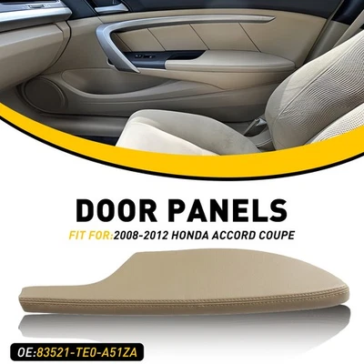 Fit For 08-12 Honda Accord Coupe Right Armrest Side Door Panel ( Beige Leather ) - Image 1 of 4