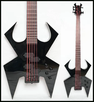 Used 2008 B.C.Rich Widow 5 Legacy BASS Black Neck Thru 5string Active 2-Band EQ - Image 1 of 4