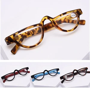 Reading Glasses Half-moon Colorful Vintage Specs 324 Spring Hinge Tortoiseshell - Picture 1 of 14