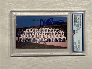 PSA DNA XRC Rc Ryne Sandberg Auto 1982 Minor Red Lobster Signed Rookie Autograph - Picture 1 of 3