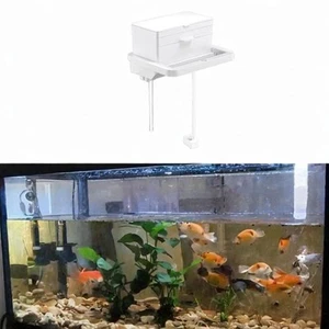 Hang Overflow Box with LED Light Turtle Tank Water Purifier Multi Layer Aquarium - Picture 1 of 6