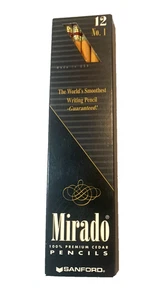 Rara caja de 12 lápices Mirado Premium cedro #1 Sanford vintage 1998 EE. UU. - Imagen 1 de 13