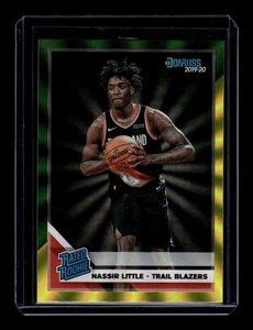 Láser amarillo y verde Nassir Little 2019-20 Donruss #223 clasificación Rookie SP - Imagen 1 de 2