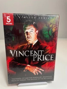 Vincent Price: 5 Movies (DVD, 2011, 2-Disc Set) New Sealed Horror - The Raven - Picture 1 of 4