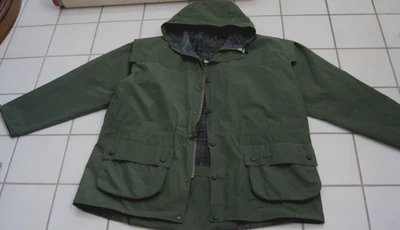 Barbour Breathable Waterproof Hooded Men's Olive-Green Jacket Full Zip sz XXL - Image 1 of 4