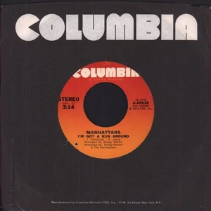 Manhattans There's No Me Without You 7" vinyl USA Columbia 1973 company sleeve - Picture 1 of 2