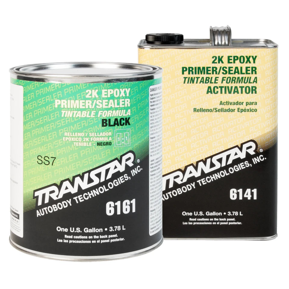 Transtar 6161 2K Epoxy Black Primer Sealer/Groundcoat Kit w/ Activator (Gallon) - Image 1 of 1
