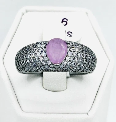 Bomb Party RG80791 Laboratorio Celestial Kuncita Púrpura con Anillo Hematita Cuarzo Genuino 9 Foto 1 de 4