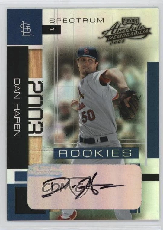 2003 Playoff Absolute Memorabilia Rookies Spectrum Signatures Dan Haren Auto - Image 1 of 2