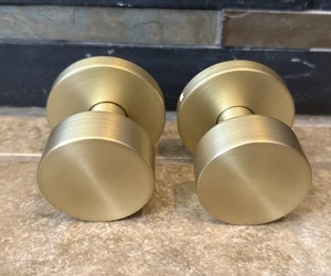 Mega Griffe Buena Attrappe Türklinken 2er Pack Satin Messing Gold SCHNELLER VERSAND - Bild 1 von 10
